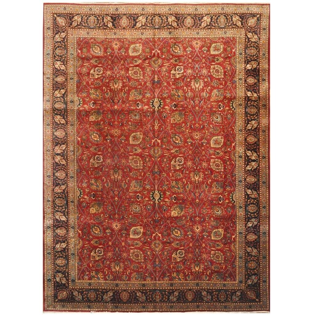 Handmade One-of-a-Kind Tabriz Wool Rug (Iran) - 11'4 x 16' - 11'4 x 16'