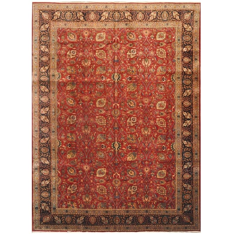 Handmade One-of-a-Kind Tabriz Wool Rug (Iran) - 11'4 x 16' - 11'4 x 16'