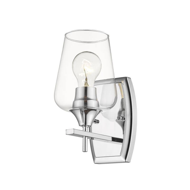 Joliet 1 Light Wall Sconce in Chrome Bed Bath & Beyond 28625180