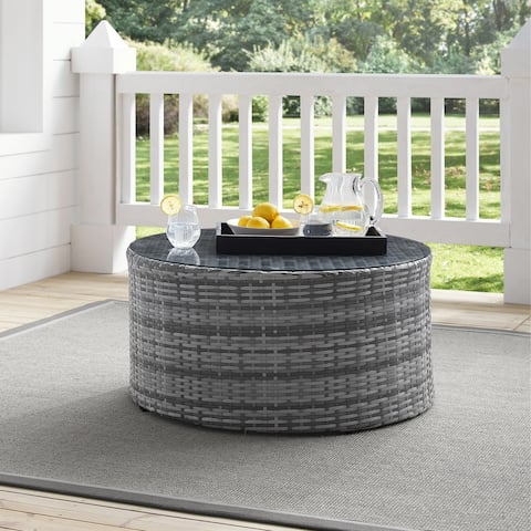 Catalina Wicker Round Coffee Table