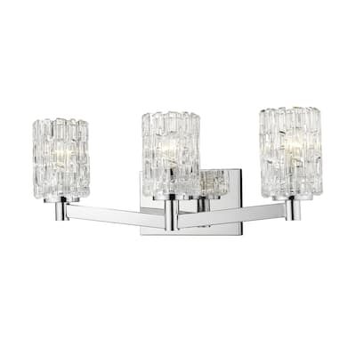 Aubrey 3 Light Vanity in Chrome