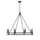 preview thumbnail 3 of 3, Dennison 8 Light Chandelier in Matte Black