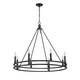 preview thumbnail 5 of 3, Dennison 8 Light Chandelier in Matte Black