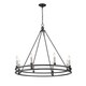 preview thumbnail 4 of 3, Dennison 8 Light Chandelier in Matte Black