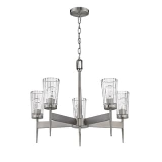 Flair 5 Light Chandelier in Antique Nickel - Chandeliers For Bedrooms by Overstock.com