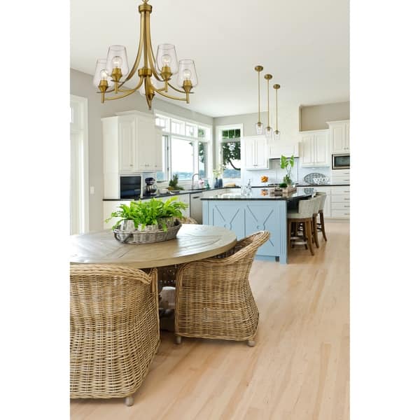 Joliet 5 Light Chandelier in Olde Brass Bed Bath & Beyond 28625306