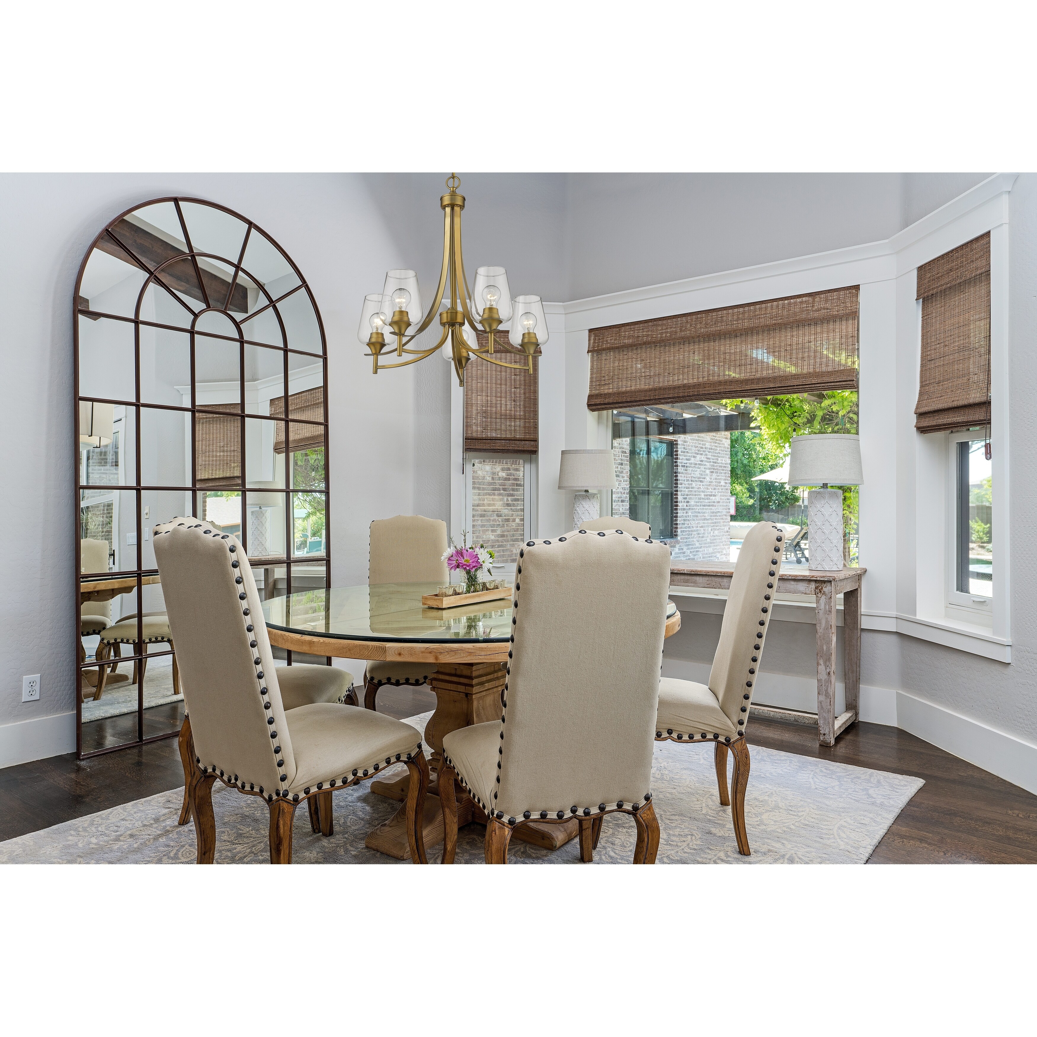 Joliet 5 Light Chandelier in Olde Brass - Chandeliers For Bedrooms by Overstock.com