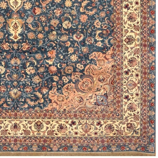 Tabriz Wool and Silk Rug 