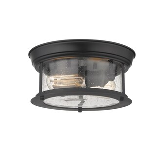 Sonna 2 Light Flush Mount in Matte Black