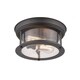 preview thumbnail 4 of 3, Sonna 2 Light Flush Mount in Bronze