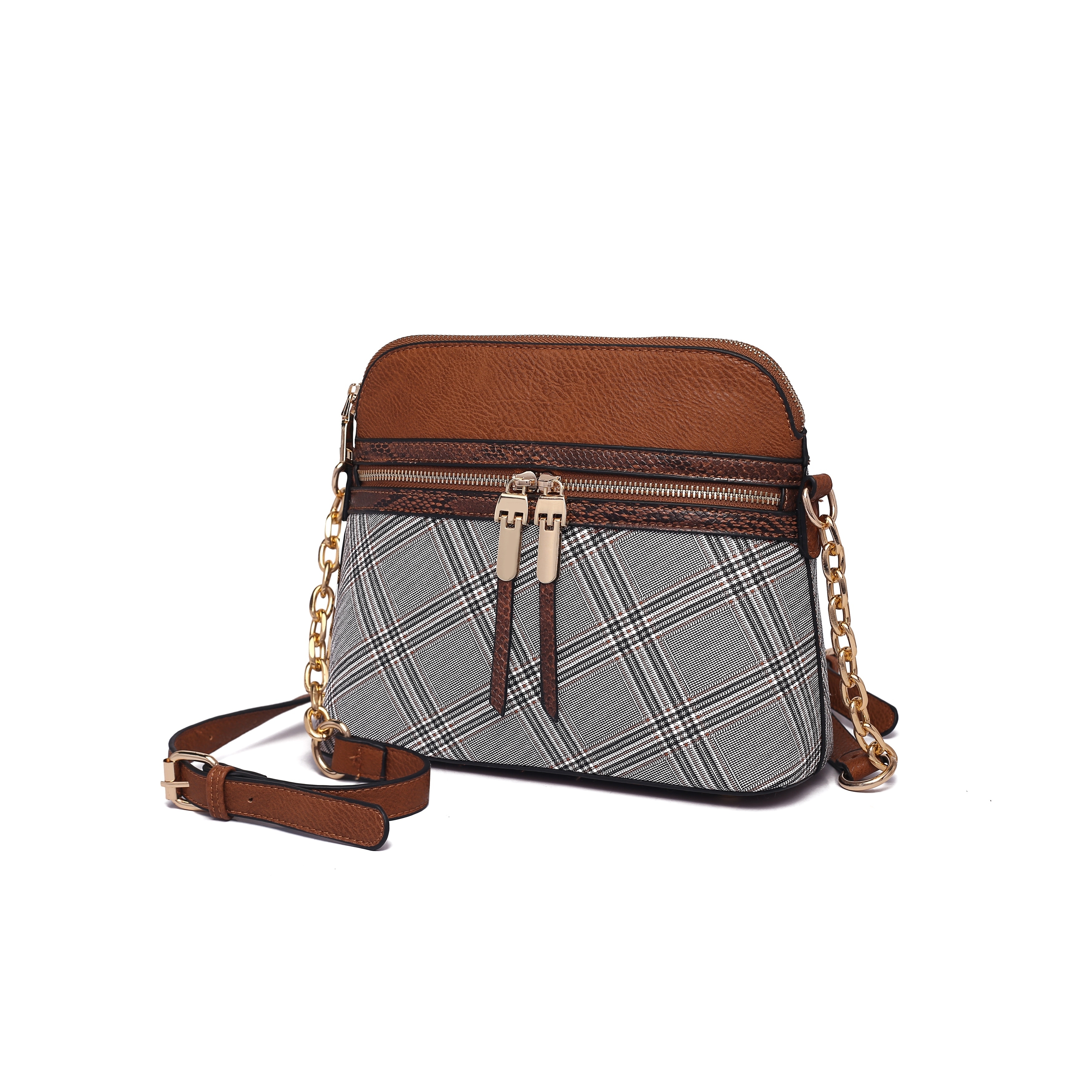 plaid crossbody bag