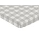 preview thumbnail 2 of 1, Sweet Jojo Designs Gray Rustic Woodland Flannel Baby Fitted Mini Portable Crib Sheet Buffalo Plaid Check (Not for Standard Crib)