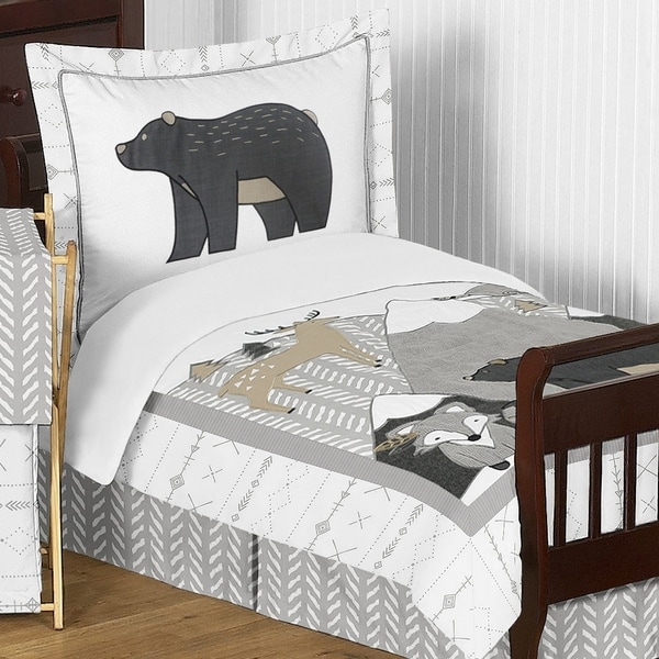 American kids woodland safari boy bed in a 2024 bag bedding set