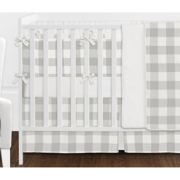 Shop Sweet Jojo Designs Gray White Rustic Woodland Flannel Grey