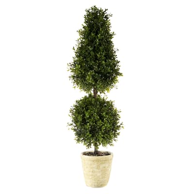 Regency Spring Boxwood Ball Cone Topiary 34"