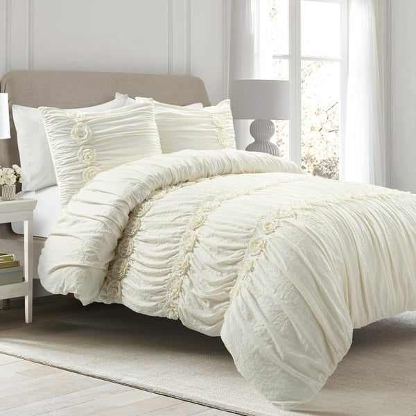 Shop Lush Decor Darla 3 Piece Comforter Set On Sale Overstock 28626003