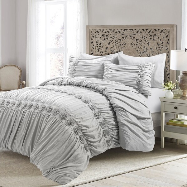 4 Piece Darla 100/% Cotton Comforter Set