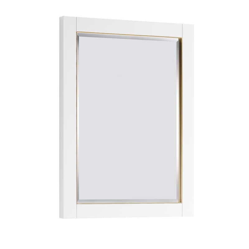 Avanity Mason 24 in. Wall Mounted Mirror with Matte Gold Trim - 24"W x 32"H