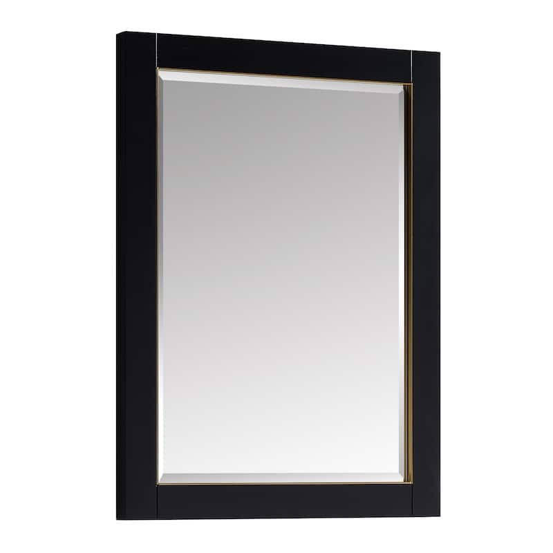 Avanity Mason 24 in. Wall Mounted Mirror with Matte Gold Trim - 24"W x 32"H