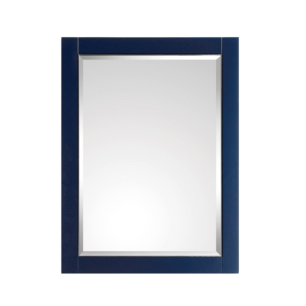 Avanity Mason 24 in. Wall Mounted Mirror with Brushed Silver Trim - 24"W x 32"H