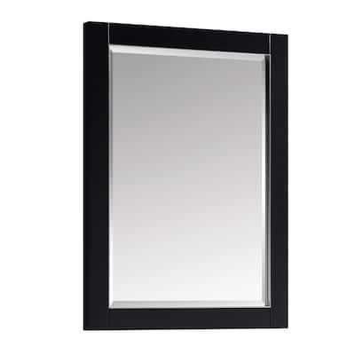 Avanity Mason 24 in. Wall Mounted Mirror with Brushed Silver Trim - 24"W x 32"H