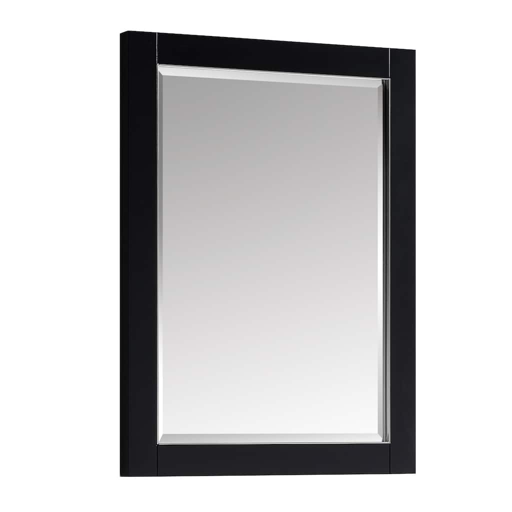 Avanity Mason 24 in. Wall Mounted Mirror with Brushed Silver Trim - 24"W x 32"H