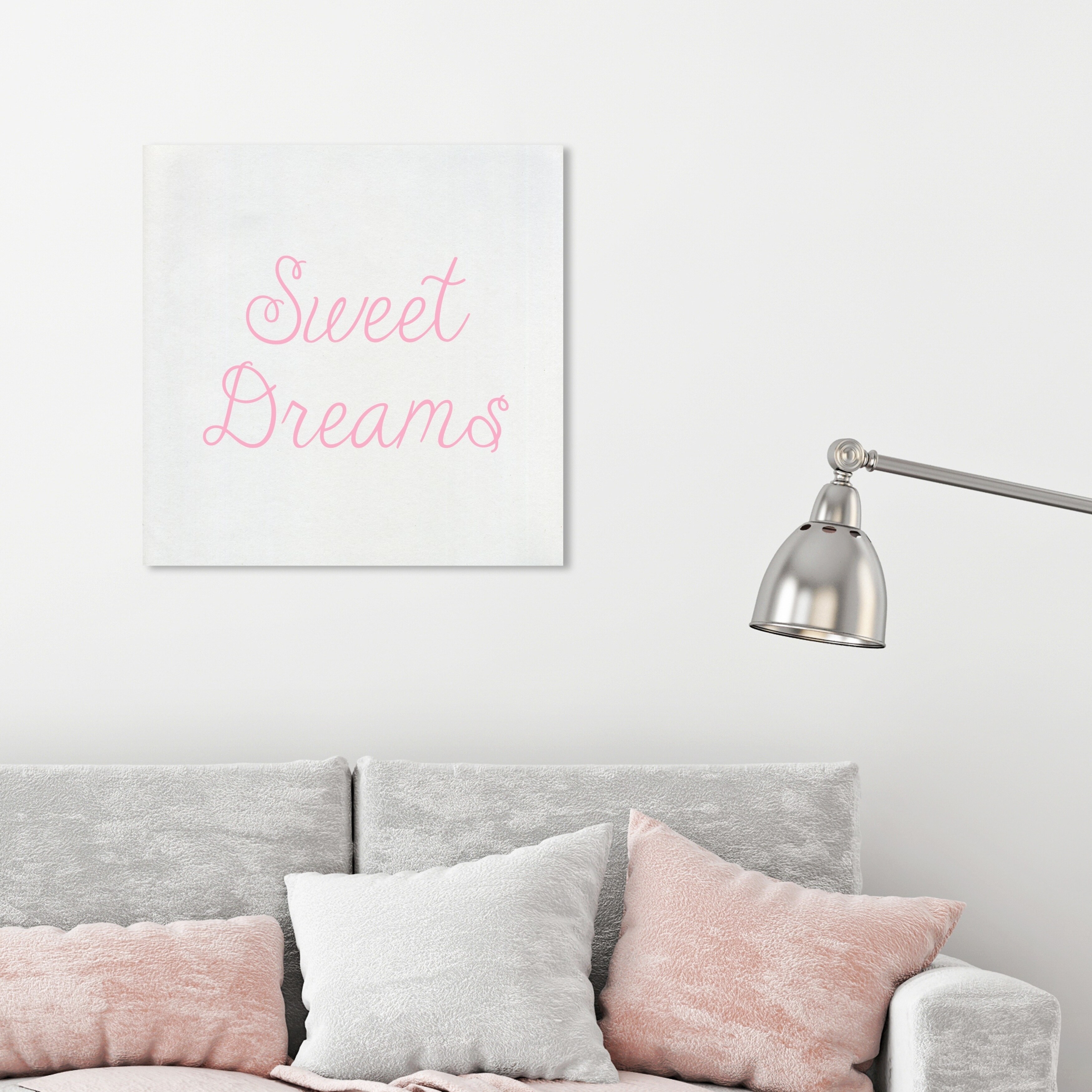 Oliver Gal 'Sweet Dreams Light Pink' Typography and Quotes Wall