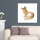 Oliver Gal 'The Fox' Animals Wall Art Canvas Print - Brown, White - Bed ...