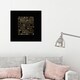 Oliver Gal 'Gold Teeth' Abstract Wall Art Canvas Print - Gold, Black ...