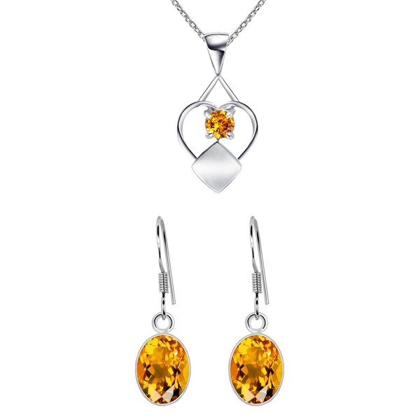 Glitzs Jewels Gold Tone Over Sterling Silver 1//2Ct Amethyst Circle Eternity Pendant 18