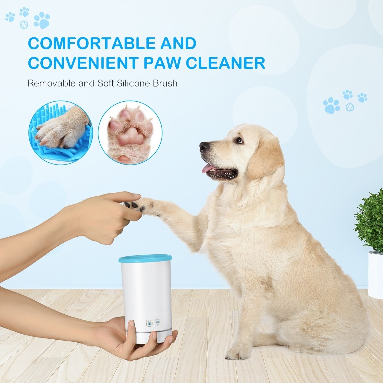 automatic paw cleaner