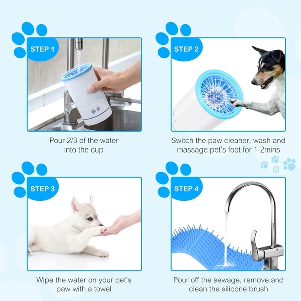 automatic dog paw cleaner