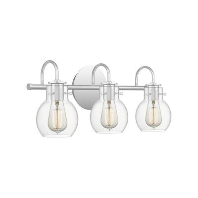 Quoizel Andrews Polished Chrome 3-Light Bath Light - Polished Chrome