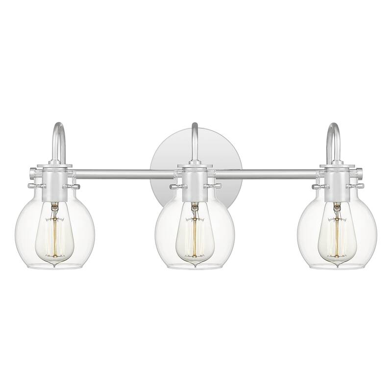 Quoizel Andrews Polished Chrome 3-Light Bath Light - Polished Chrome