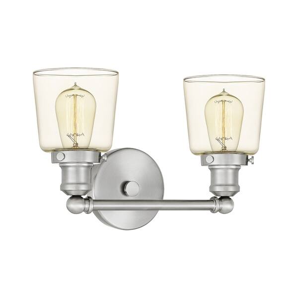 slide 2 of 4, Quoizel Union Brushed Nickel 2-light Bath Light