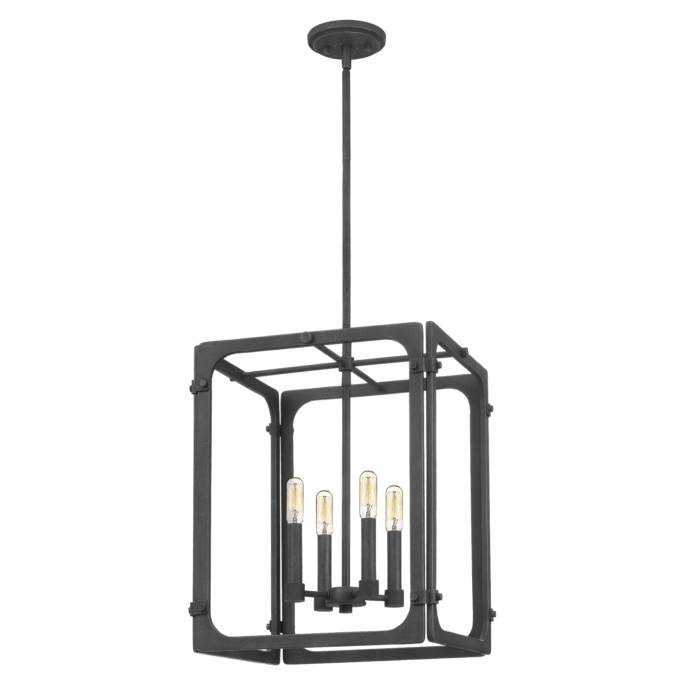 Quoizel Sadler Grey Ash 4-light Foyer Chandelier - Chandeliers For Bedrooms by Overstock.com