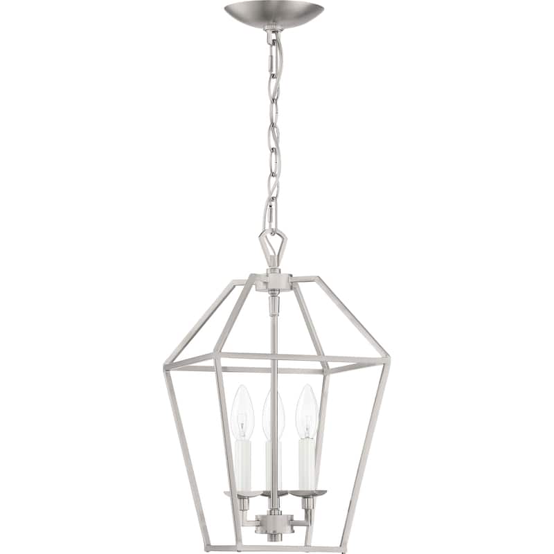 Quoizel Aviary Brushed Nickel 3-light Foyer Chandelier