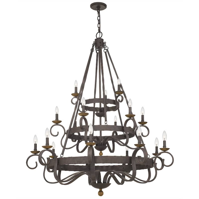 Quoizel Noble Rustic Black 18-light Chandelier