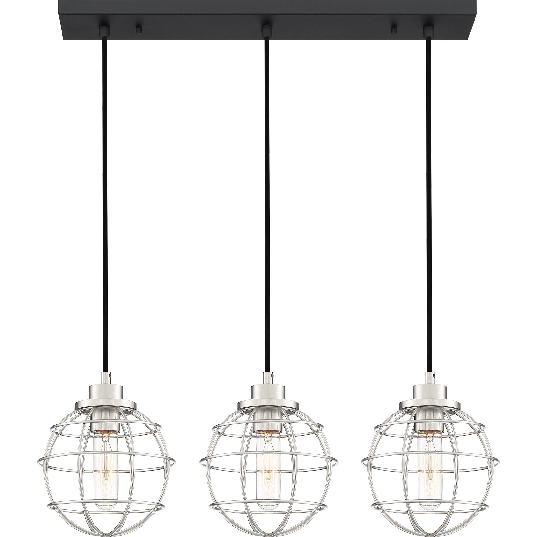 Quoizel Navigator Earth Black 3-light Island Chandelier - Chandeliers For Bedrooms by Overstock.com