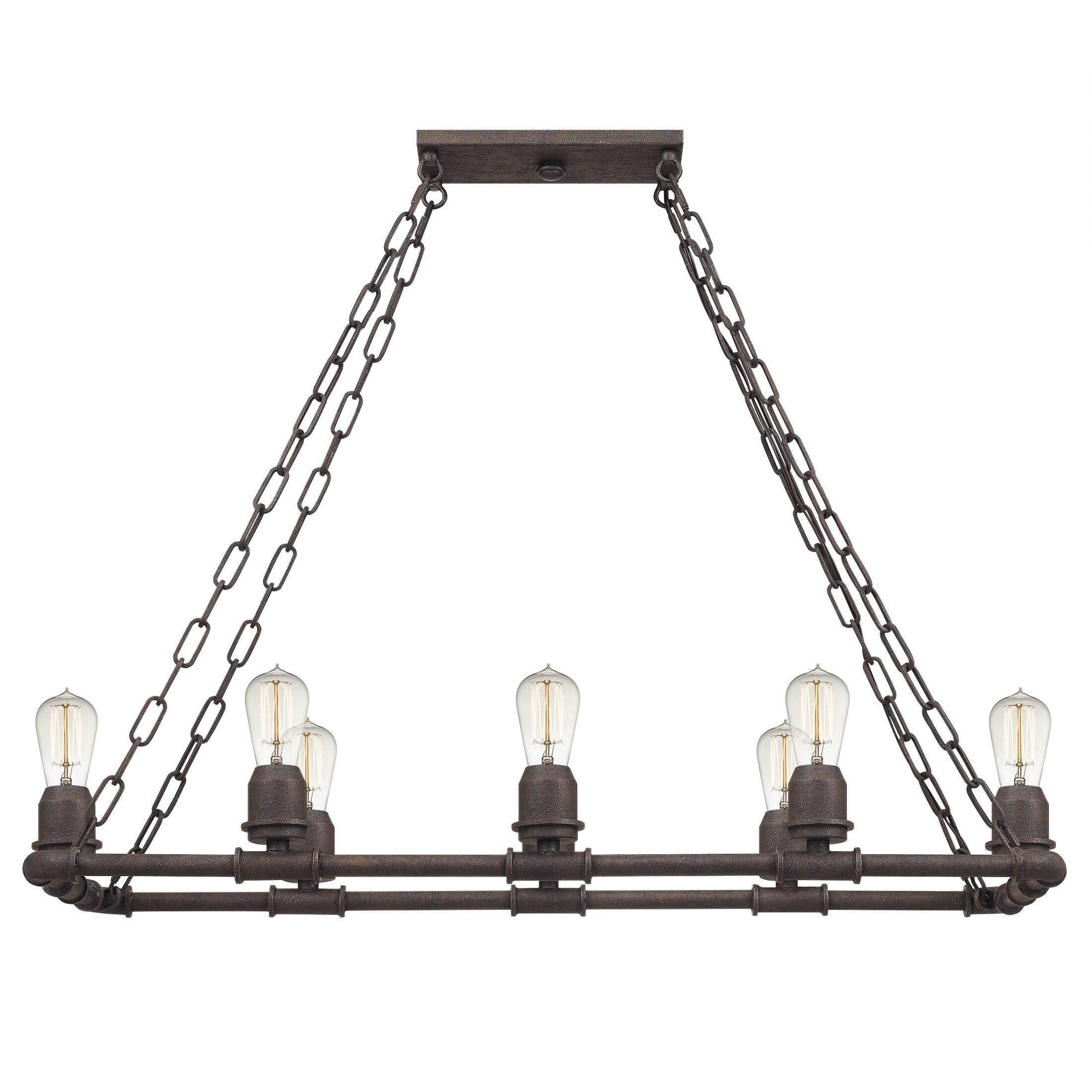 Quoizel Hughes Rustic Black 8-light Island Chandelier - Chandeliers For Bedrooms by Overstock.com