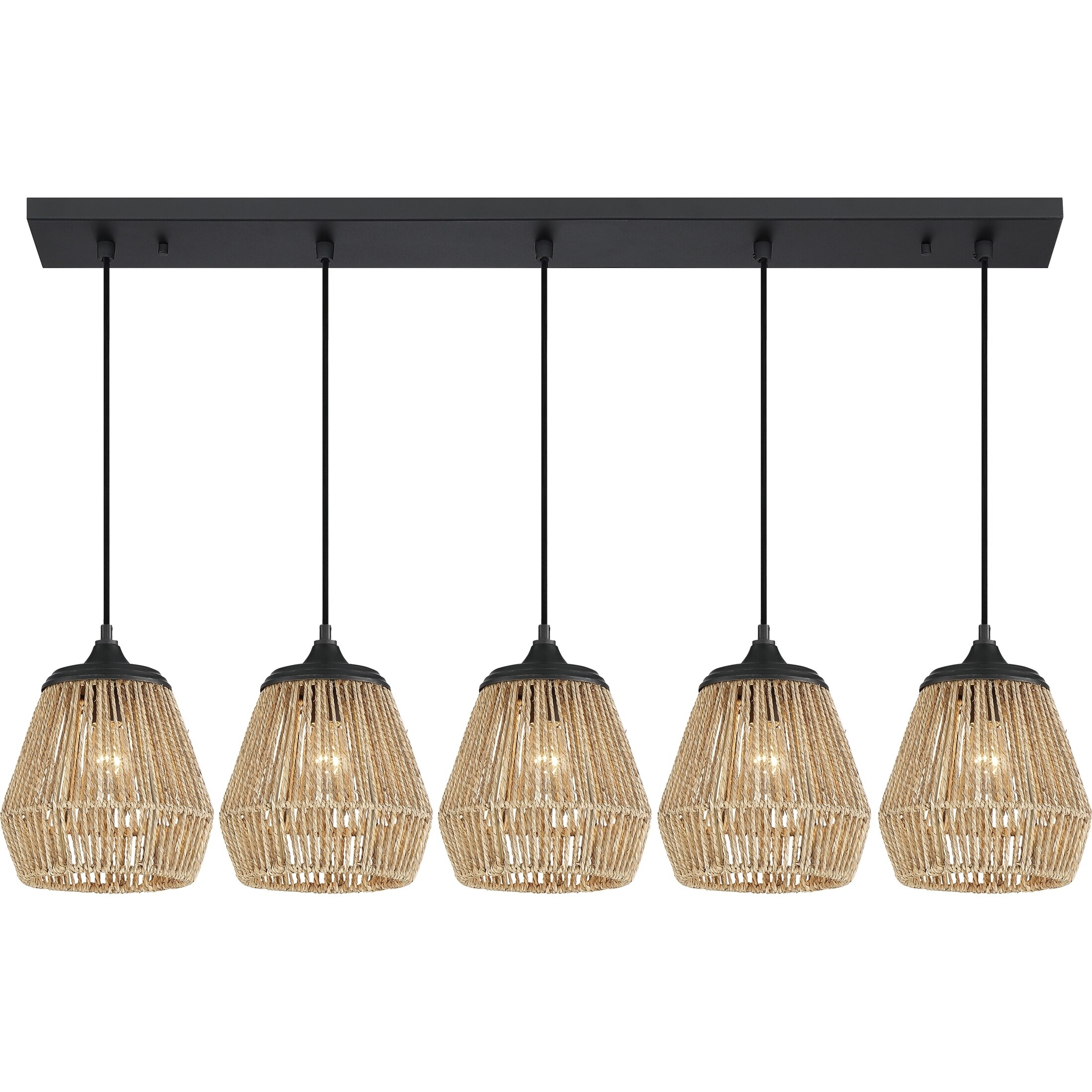 Quoizel Romain Earth Black 5-light Island Chandelier - Chandeliers For Bedrooms by Overstock.com