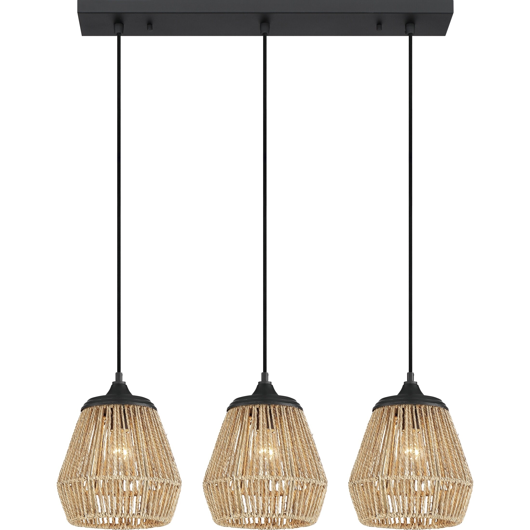 Quoizel Romain Earth Black 3-light Island Chandelier - Chandeliers For Bedrooms by Overstock.com