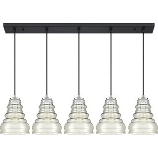 Quoizel Prophecy 5-light Island Chandelier (Earth Black - N/A) - Chandeliers For Bedrooms by Overstock.com