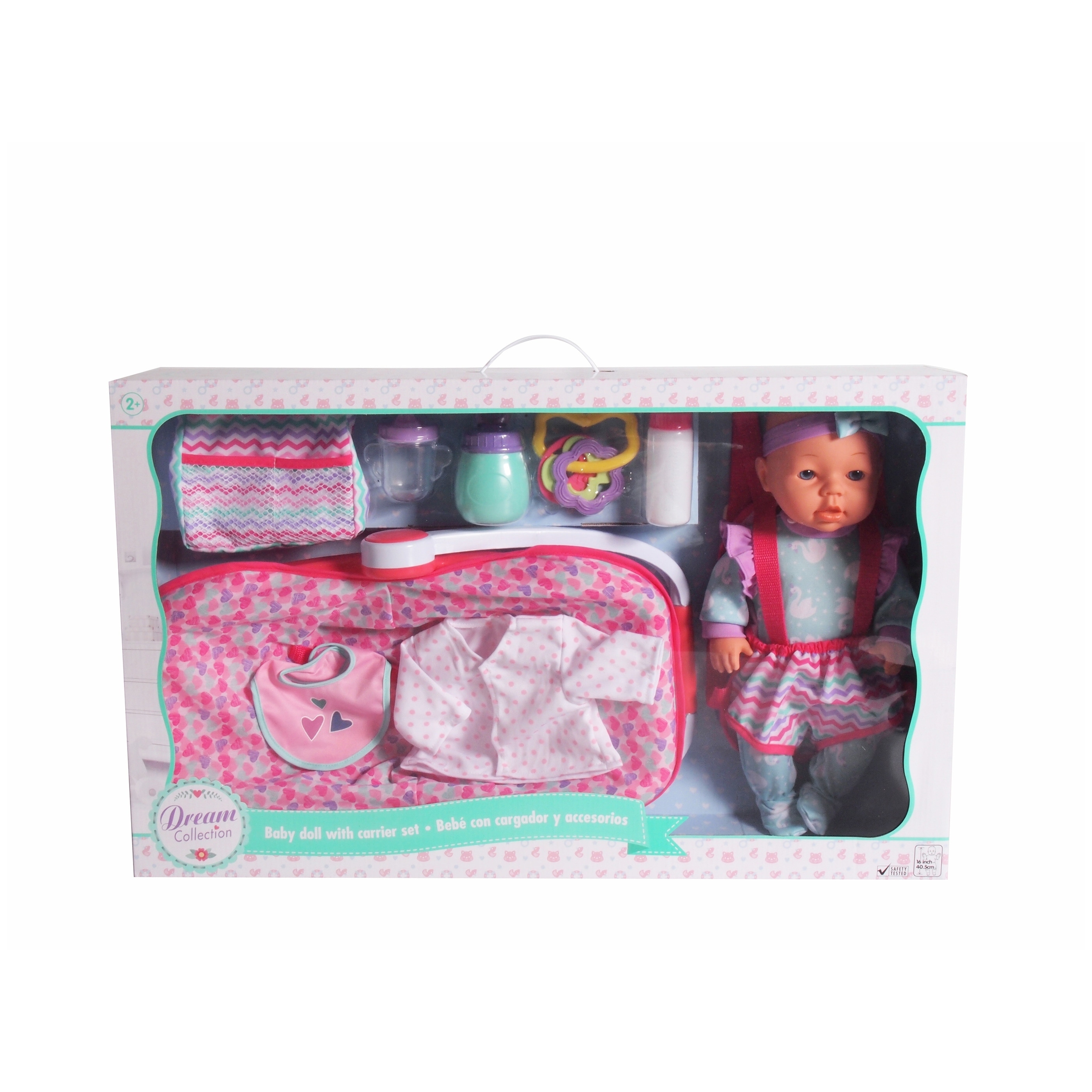 baby doll with carrier set