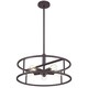 preview thumbnail 5 of 6, Quoizel New Harbor 5-Light Industrial Cage Pendant Light