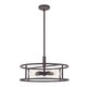 preview thumbnail 8 of 6, Quoizel New Harbor 5-Light Industrial Cage Pendant Light Western Bronze