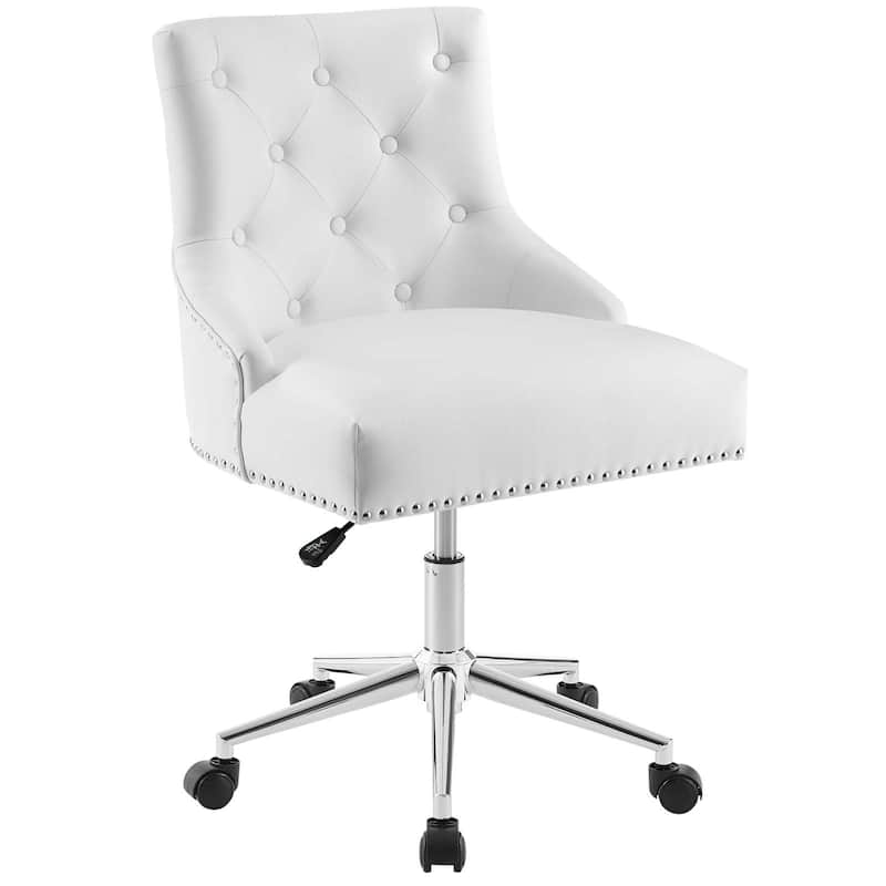Carbon Loft Mullally Tufted Button Swivel Faux Leather Office Chair