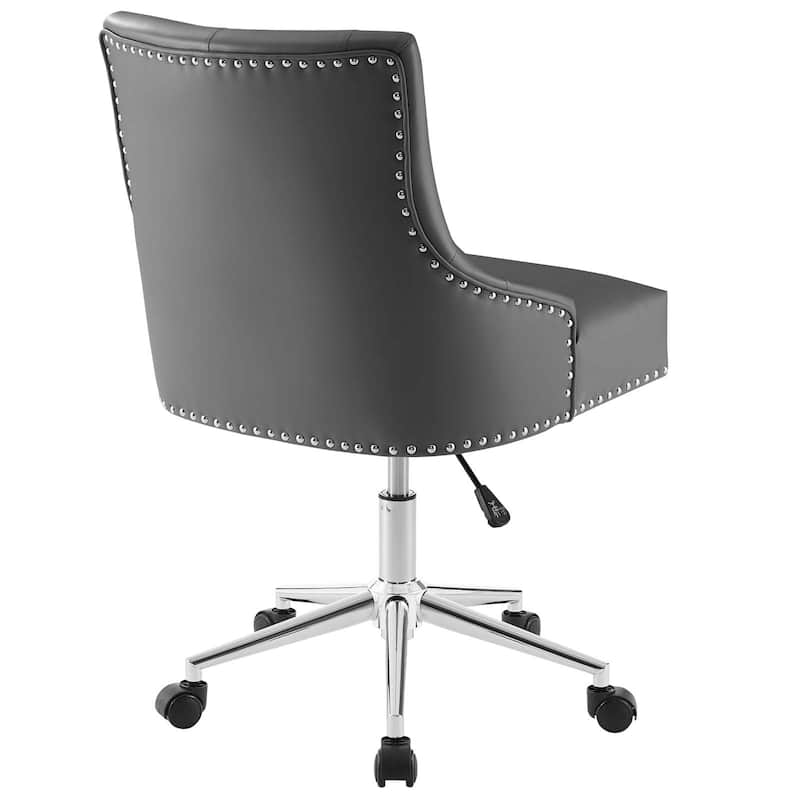 Carbon Loft Mullally Tufted Button Swivel Faux Leather Office Chair