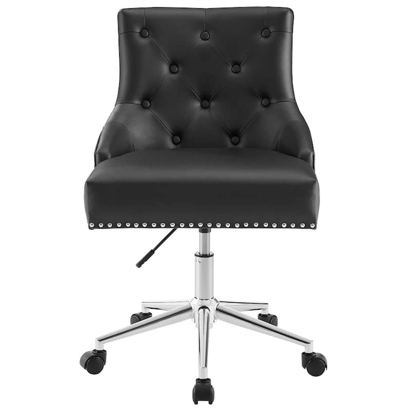 Carbon Loft Mullally Tufted Button Swivel Faux Leather Office Chair