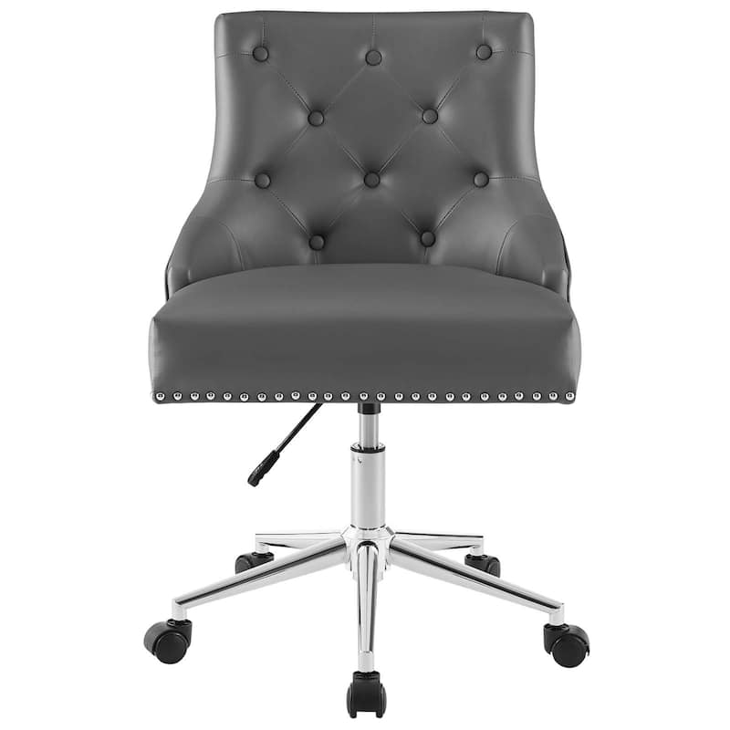 Carbon Loft Mullally Tufted Button Swivel Faux Leather Office Chair
